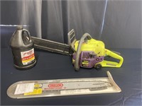 Chainsaw, Oil,  and Blade