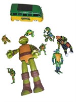 Lot of Teenage Mutant Ninja Turtles w/ Diecast Van