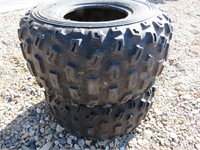 PAIR OF 22 X 10-9  ATV TIRES - HOLDS AIR