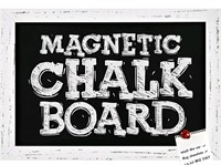Umtiti, Chalkboard, Solid Wood Frame, Magnetic Sur