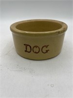 Vintage RRP Roseville pottery dog bowl