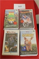 4  Walt Disney VHS Movies