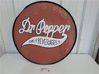 metal Dr Pepper sign