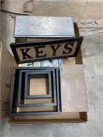 Key chain keeper, small stool and wall hangings