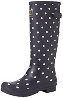 New Joules Women's Boot Rain, French Navy Spot, Si