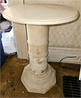 Marble Pedestal Table 25 1/2" Tall