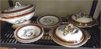 Copeland Spode Canton dish set 1800s