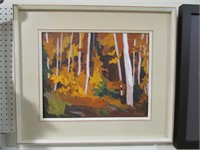 M. BIGLEY "YELLOW WOODS, ALGONQUIN PARK" O/B