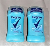 Lot of 2 Degree Shower Clean Antiperspirant 45g