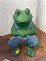 Vintage decorative pottery frog