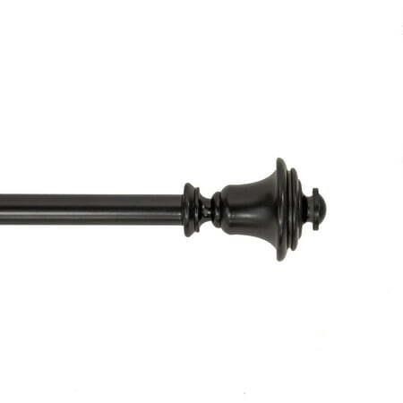 Mainstays 3/4 Black Curtain Rod  30-84