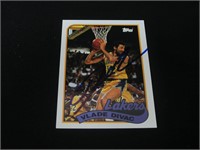 Vlade Divac signed basketball card COA