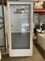 34"x76" RH Steel Door/Storm Door Combo