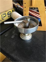 Nut bowl and mallet
