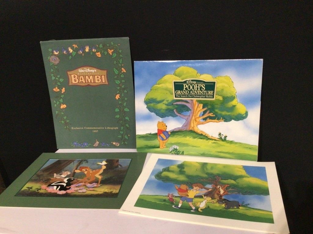 1997 Bambi & Pooh’s Grand Adventures Lithographs