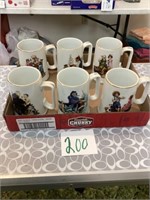 Norman Rockwell Stein style mugs