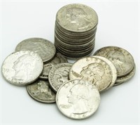 (25) Washington Silver Quarters