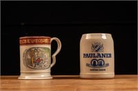 Two Vintage Beer Mugs