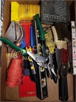 Box assorted tools, including new crimper