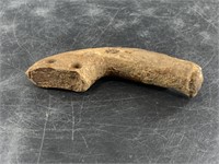 Outrageous ancient ivory kayak hook, well preserve