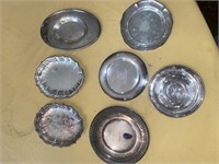 Seven (7)+ Silver Plated Mint Trays