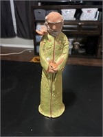 Painted and Fired Clay Monk