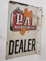 "PA Dealer" Double-Sided Metal Flange Sign