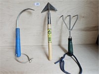 Lot of 3 Small Hand Garden Tools