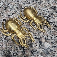 Brass Stag Beetle Pair