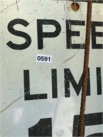 Speed Limit 15 sign
