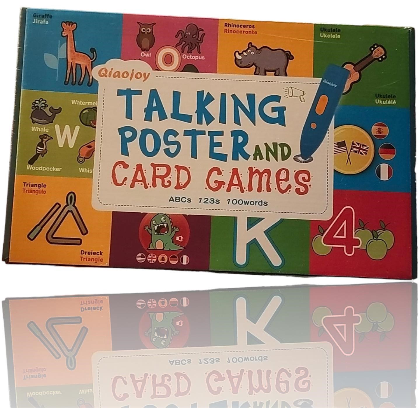 Talking poster and card games