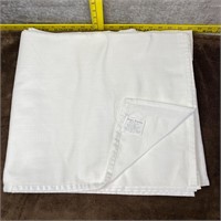 Large White Cotton Rectangle Table Cloth