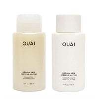 OUAI Medium Shampoo + Conditioner Set -...