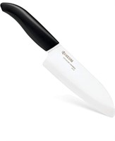 Kyocera FK-140-WH Ceramic Santok Chef Knife