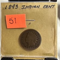 1893 INDIAN HEAD PENNY CENT