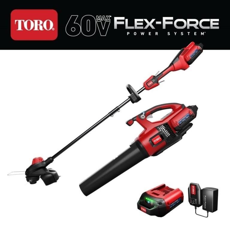 60-Volt Max Cordless Trimmer & Blower Combo