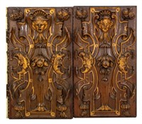 Renaissance Revival Carved Walnut Panels, Pr