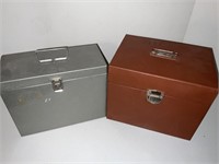 Metal file boxes