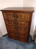 Vintage chest of drawers 47.5" tall by 36"