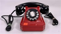 Dial telephone - Stromberg-Carlson, Red & Black