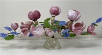 Glass Flower Centerpiece