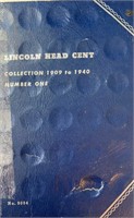 Lincoln Collection Album 1909-1940 (56) Coins