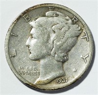 1931-S MERCURY DIME F