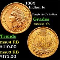 1882 Indian 1c Grades Select+ Unc RB