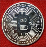 Bitcoin 1 Ounce Silver Commemorative