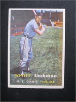 1957 TOPPS #232 WHITEY LOCKMAN GIANTS