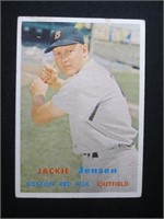1957 TOPPS #220 JACKIE JENSEN BOSTON RED SOX