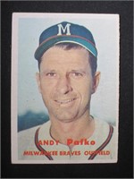 1957 TOPPS #143 ANDY PAFKO MILWAUKEE BRAVES