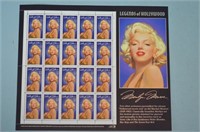 Marilyn Monroe Sheet of Stamps