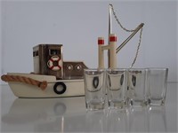 4 Shotglass Shooter Holder - Steamboat